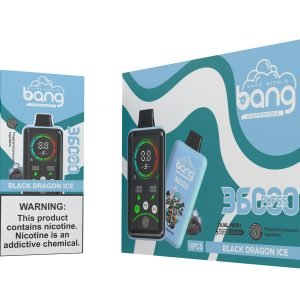 Ledinė gaiva iš naujo apibrėžė BANG KING 36000 PUŠIA DIDŽIOJO EKRANO ĮTAMPOS REGULIAVIMAS Black Dragon Ice E-Zigarette